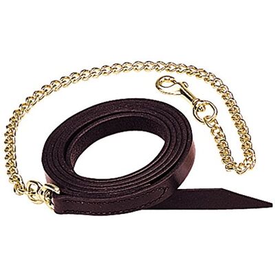 Weaver Equine Weaver Leather Single-Ply Horse Lead met Ketting Weaver Equine Weaver Leather Single-Ply Horse Lead met Ketting