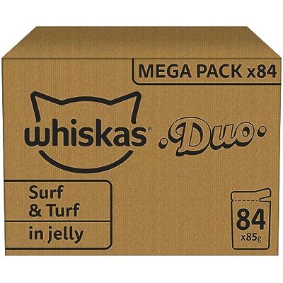Whiskas - Smakelijk natvoer - Compleet en uitgebalanceerd voor volwassenen Whiskas - Smakelijk natvoer - Compleet en uitgebalanceerd voor volwassenen
