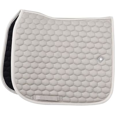Imperial Riding Zadeldek IRH Basic Mesh DR, ademend dressuur-zadeldek met mesh-bovenmateriaal, grijs-zand, vol Imperial Riding Zadeldek IRH Basic Mesh DR, ademend dressuur-zadeldek met mesh-bovenmateriaal, grijs-zand, vol