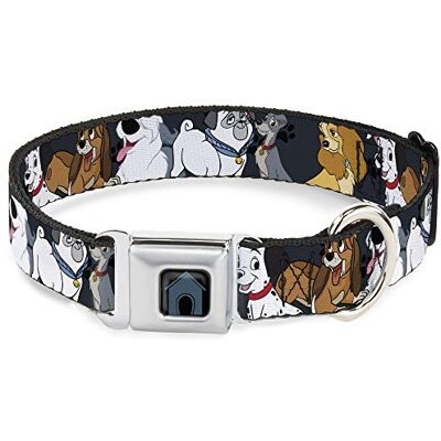 Buckle-Down Hondenhalsband Veiligheidsgordel Gesp Disney Honden Groep Collage Poten Grijs Zwart 18 tot 32 Inches 1,5 Inch Breed Buckle-Down Hondenhalsband Veiligheidsgordel Gesp Disney Honden Groep Collage Poten Grijs Zwart 18 tot 32 Inches 1,5 Inch Breed