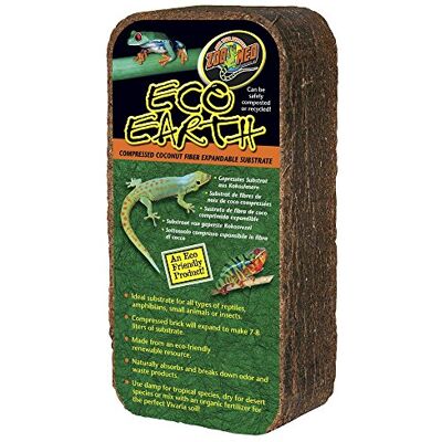 Zoo Med Laboratories SZMEE10 Eco Earth huisdierbed, 1 stuk Zoo Med Laboratories SZMEE10 Eco Earth huisdierbed, 1 stuk