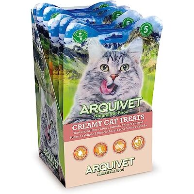 Arquivet Romige Katten Snacks - Tonijn & Zalm - Snacks voor Katten Arquivet Romige Katten Snacks - Tonijn & Zalm - Snacks voor Katten
