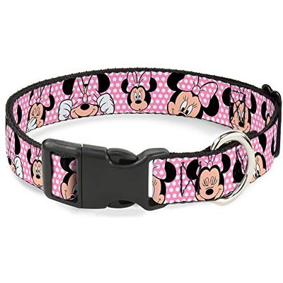 Buckle-down Roze Disney Hondenhalsband - S - Duurzaam, Verstelbaar, Heldere kleuren Buckle-down Roze Disney Hondenhalsband - S - Duurzaam, Verstelbaar, Heldere kleuren
