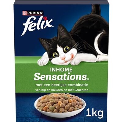 Felix Inhome Sensations Katten droogvoer (5 x 1kg) Felix Inhome Sensations Katten droogvoer (5 x 1kg)