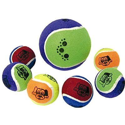 ICA DK2 hondenspeelgoed in blisterverpakking met twee tennisballen ICA DK2 hondenspeelgoed in blisterverpakking met twee tennisballen