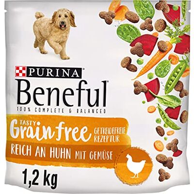 Beneful PURINA Tasty Grainfree hondenvoer, droog, graanvrij, met kip, 6 stuks (6 x 1,2 kg) Beneful PURINA Tasty Grainfree hondenvoer, droog, graanvrij, met kip, 6 stuks (6 x 1,2 kg)