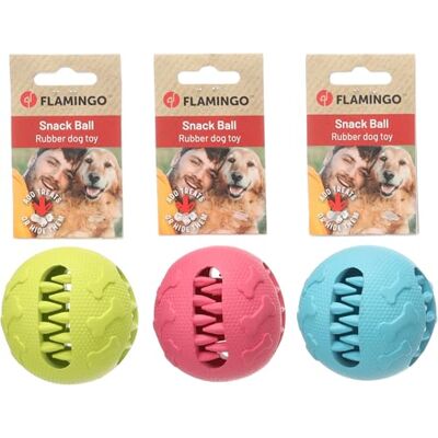 Flamingo SPEELGOED TANNU SNACKBAL MEERDERE KLEUREN 7,6CM ASSORTIMENT Flamingo SPEELGOED TANNU SNACKBAL MEERDERE KLEUREN 7,6CM ASSORTIMENT