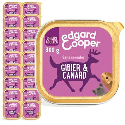 Edgard & Cooper Hondenvoer (wild en eend, 300 g x 18), zonder granen en biologisch, vers vlees en hoogwaardige eiwitten, echte ingrediënten voor honden, hypoallergeen, zonder toegevoegde suiker Edgard & Cooper Hondenvoer (wild en eend, 300 g x 18), zonder granen en biologisch, vers vlees en hoogwaardige eiwitten, echte ingrediënten voor honden, hypoallergeen, zonder toegevoegde suiker