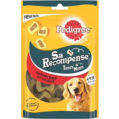 Pedigree Vullende Snacks met Rund- & Gevogeltevulling - 155g (X6) Pedigree Vullende Snacks met Rund- & Gevogeltevulling - 155g (X6)