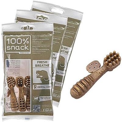 Ferplast Hondensnack Natuurlijke hondensnack Mondhygiëne tegen slechte adem met Ascophillum zeewier 3 pack kit 186g Ferplast Hondensnack Natuurlijke hondensnack Mondhygiëne tegen slechte adem met Ascophillum zeewier 3 pack kit 186g