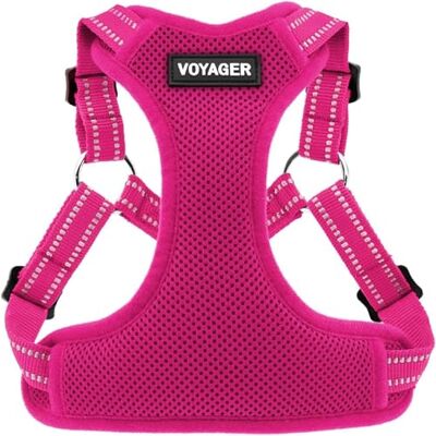 Best Pet Supplies Voyager Verstelbaar hondenharnas, ademend, geen trekharnas voor kleine, middelgrote en grote honden, duurzaam harnas om te wandelen, joggen, eenvoudige instap Best Pet Supplies Voyager Verstelbaar hondenharnas, ademend, geen trekharnas voor kleine, middelgrote en grote honden, duurzaam harnas om te wandelen, joggen, eenvoudige instap