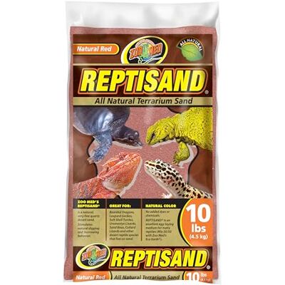 Zoo Med SW-10 Repti-Zand, 4,5 Kg, Natuurlijk Rood Zoo Med SW-10 Repti-Zand, 4,5 Kg, Natuurlijk Rood