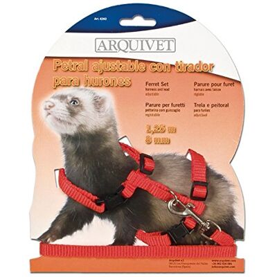 Arquivet Petral 1,25M / 8Mm - Harnas en riem voor fretjes Arquivet Petral 1,25M / 8Mm - Harnas en riem voor fretjes