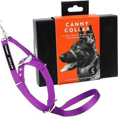 Canny Collar No-Pull hondenhalsband Train je hond om te stoppen met trekken en te lopen op een normale halsband en losse riem Vriendelijk, veilig, comfortabel trainingshulpmiddel Paars — maat 5 Canny Collar No-Pull hondenhalsband Train je hond om te stoppen met trekken en te lopen op een normale halsband en losse riem Vriendelijk, veilig, comfortabel trainingshulpmiddel Paars — maat 5