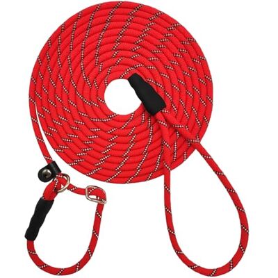SEPXUFORE Reflecterende Lange Slip Lead Hondenriem Anti-Verstikking 12FT/20FT/30FT/50FT Touw Training Leash Voor Medium Honden Kleine Puppy Huisdieren SEPXUFORE Reflecterende Lange Slip Lead Hondenriem Anti-Verstikking 12FT/20FT/30FT/50FT Touw Training Leash Voor Medium Honden Kleine Puppy Huisdieren