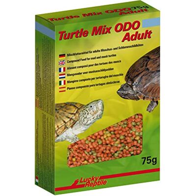 Lucky Reptile Turtle Mix Turtle Mix ODO Adult 75 g, speciaal voer voor volwassen muskusschildpadden Lucky Reptile Turtle Mix Turtle Mix ODO Adult 75 g, speciaal voer voor volwassen muskusschildpadden