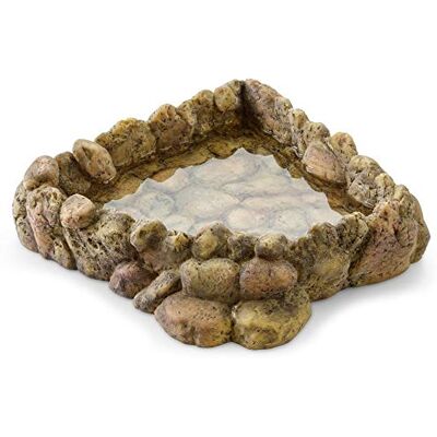 Exo Terra Corner Water Dish, hoekwaterbak, waterschaal voor reptielen, extra groot, XL Exo Terra Corner Water Dish, hoekwaterbak, waterschaal voor reptielen, extra groot, XL