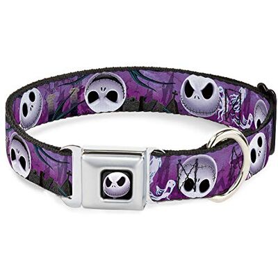 Buckle-Down DYAI Jack Expression6 Full Color Hond Kraag, Disney, L Fits 15-26" 1.0" Wide, Multi kleuren Buckle-Down DYAI Jack Expression6 Full Color Hond Kraag, Disney, L Fits 15-26" 1.0" Wide, Multi kleuren