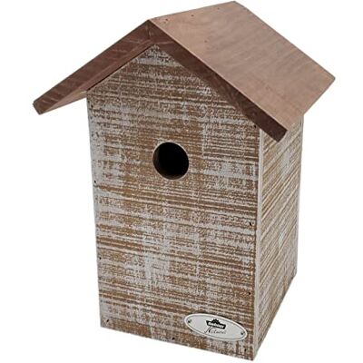 Dehner Natura nestkast voor wilde vogels San Marino, om op te hangen, ca. 17,5 x 25 x 18 cm, grenenhout, bruin Dehner Natura nestkast voor wilde vogels San Marino, om op te hangen, ca. 17,5 x 25 x 18 cm, grenenhout, bruin