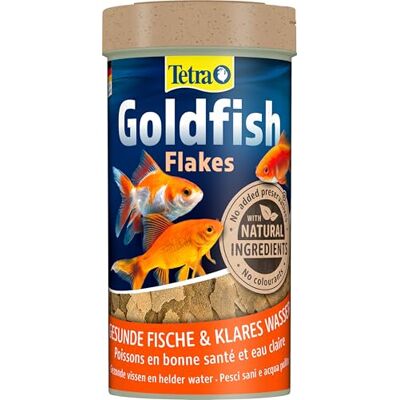 Tetra Goldfish Flakes vlokken visvoer voor alle goudvissen en andere koudwatervissen, 250 ml blik Tetra Goldfish Flakes vlokken visvoer voor alle goudvissen en andere koudwatervissen, 250 ml blik