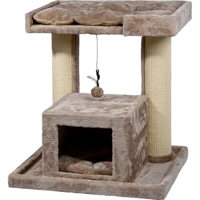 dobar ® Premium kattenkrabpaal Softy van hout met extra grote en stabiele krabpalen in exclusief design, ook geschikt voor grote katten, 35 x 60 x 100 cm dobar ® Premium kattenkrabpaal Softy van hout met extra grote en stabiele krabpalen in exclusief design, ook geschikt voor grote katten, 35 x 60 x 100 cm