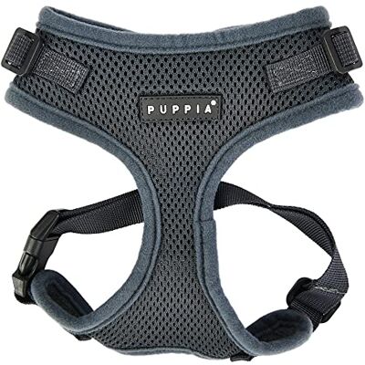Puppia RiteFit harnas, verstelbaar, maat L, grijs Puppia RiteFit harnas, verstelbaar, maat L, grijs