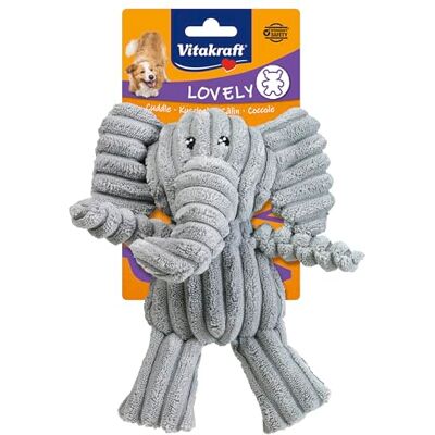 Vitakraft Safari Olifant, Speelgoed voor honden, Hondenknuffel, met pieper, van ribfluweel (1 stuk) Vitakraft Safari Olifant, Speelgoed voor honden, Hondenknuffel, met pieper, van ribfluweel (1 stuk)