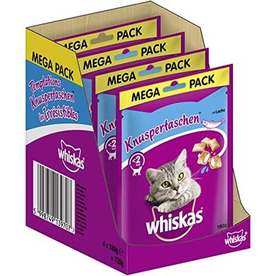 Whiskas Crunchy Pockets Met Zalm 180G Whiskas Crunchy Pockets Met Zalm 180G
