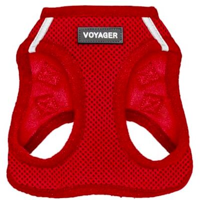 Best Pet Supplies Voyager Step-In Air Hondentuig All Weather Mesh, reflecterend, anti-trek harnas voor kleine, middelgrote honden en katten veilig met klittenband sluiting, gesp, dubbele D-ringen rood, XXS Best Pet Supplies Voyager Step-In Air Hondentuig All Weather Mesh, reflecterend, anti-trek harnas voor kleine, middelgrote honden en katten veilig met klittenband sluiting, gesp, dubbele D-ringen rood, XXS