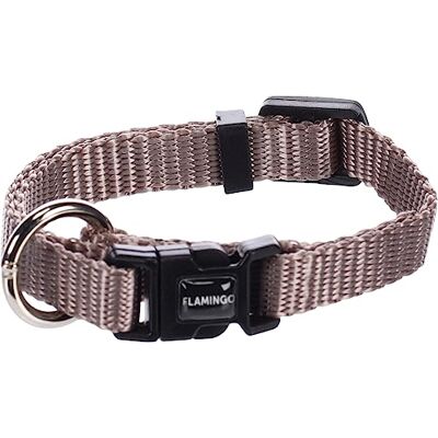Flamingo - Ziggi XXS - Taupe - Hondenhalsband Flamingo - Ziggi XXS - Taupe - Hondenhalsband