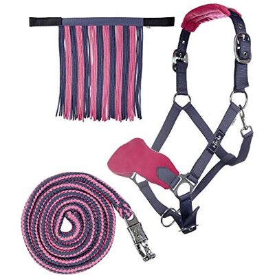 HKM Halster Grijs/Roze Warmbloed HKM Halster Grijs/Roze Warmbloed