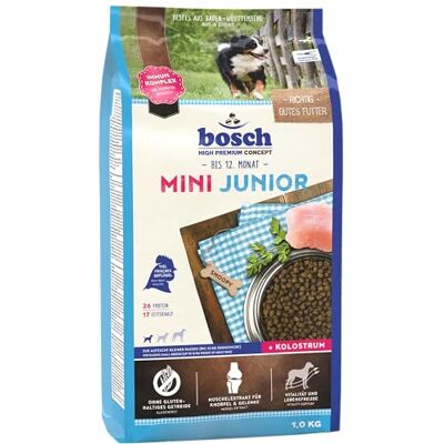 Bosch HPC Mini Junior Hondendroogvoer voor het kweken van kleine rassen (tot 15 kg), 1 x 1 kg Bosch HPC Mini Junior Hondendroogvoer voor het kweken van kleine rassen (tot 15 kg), 1 x 1 kg
