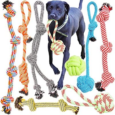 Youngever 8-pack Groot Hondenspeelgoed, Honden Touw Speelgoed voor Grote, XL Grote Honden Youngever 8-pack Groot Hondenspeelgoed, Honden Touw Speelgoed voor Grote, XL Grote Honden
