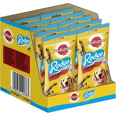 Pedigree Snacks Rodeo Met Rund & Kaas (7 Stuks) 125G Pedigree Snacks Rodeo Met Rund & Kaas (7 Stuks) 125G