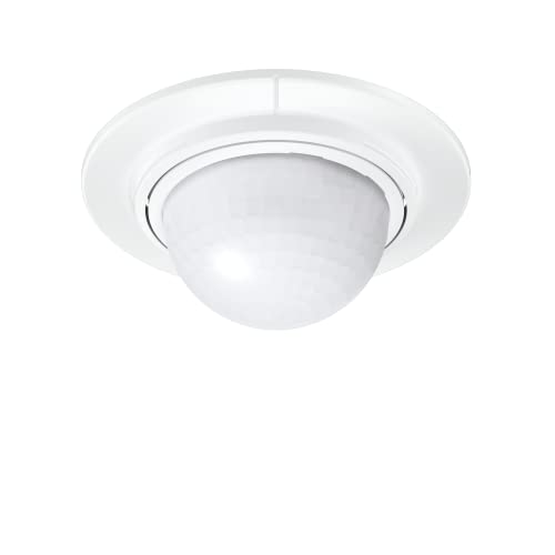 Steinel Inbouw-bewegingsmelder IS 360-1 wit, max. 1000 W schakelvermogen, 360° sensor, 4 m bereik, geschikt voor LED