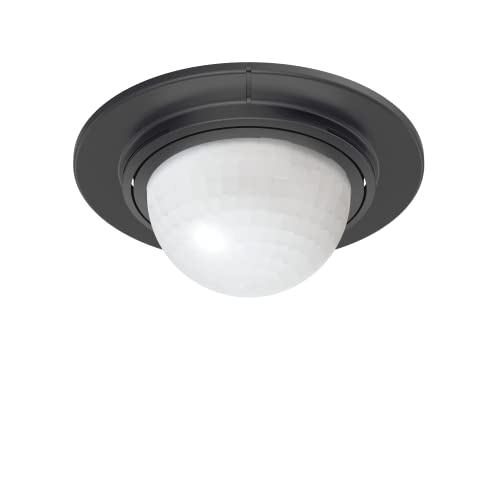 Steinel Inbouw-bewegingsmelder IS 360-1 zwart, 1000 W schakelvermogen, 360° sensor, max. 4 m bereik, geschikt voor LED