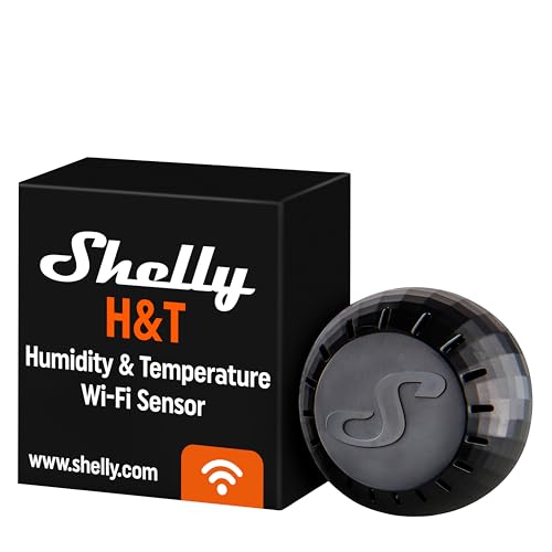 Shelly H & T temperatuur en vochtigheid sensor (zwart)