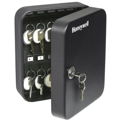 Honeywell 6106 48 veiligheidsdoos van sleutelstaal 24 Sleutel 3.1x6.5x7.8 Zwart