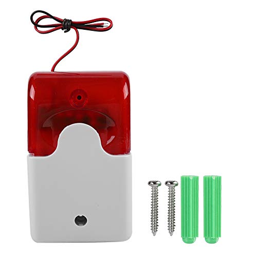 Sonew Stroboscoop Dc 12V Stroboscoop Alarm, Stroboscoop, Rood Licht Voor Huis/Bedrijf/Land Voor Huisveiligheid Alarm