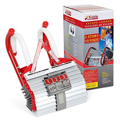 Kidde KS468093 Kl-2S ontsnappingsladder met twee verdiepingen, rood/wit