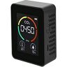 QOXEZY CO2-melder met temperatuur en luchtvochtigheid, luchtkwaliteitsmeter + thermo-hygrometer, tester voor temperatuur en relatieve luchtvochtigheid, 400-5000 pm