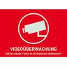 ABUS AU074052V waarschuwingssticker voor videobewaking zonder logo 74 x 52,5 mm reflecterend