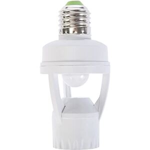 ELECTRALINE 58309 E27 Fitting met Sensoren - Portalampada con Sensore Crepuscolare e di Movimento, Bianco ELECTRALINE 58309 E27 Fitting met Sensoren - Portalampada con Sensore Crepuscolare e di Movimento, Bianco