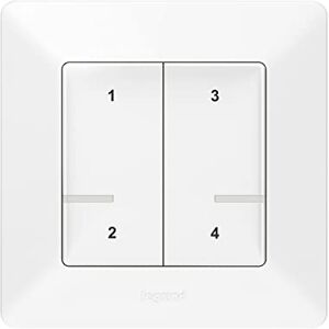 Legrand 752168 Ultiem Wit Draadloze Szeneschakelaar voor Valena Life Legrand 752168 Ultiem Wit Draadloze Szeneschakelaar voor Valena Life