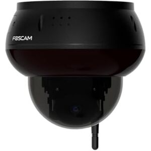 Foscam D8T 4K 8MP WLAN dome bewakingscamera met gemotoriseerde PT-functie, KI-persoons- en voertuigherkenning, IK10 vandalismebescherming, WiFi 6, (zwart) Foscam D8T 4K 8MP WLAN dome bewakingscamera met gemotoriseerde PT-functie, KI-persoons- en voertuigherkenning, IK10 vandalismebescherming, WiFi 6, (zwart)