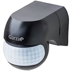 Garza Mini infrarood bewegingsmelder voor binnen en buiten, IP44, tijd en helderheid instelbaar, detectiehoek 180°, zwart Garza Mini infrarood bewegingsmelder voor binnen en buiten, IP44, tijd en helderheid instelbaar, detectiehoek 180°, zwart
