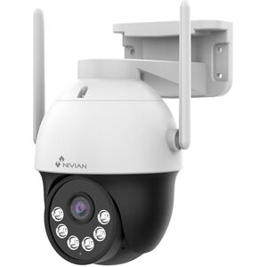 NIVIAN WLAN-6 2K Super HD Bewakingscamera voor buiten Dual Nachtzicht, intelligente detectie met IA, automatische tracking, bidirectionele audio en weerstand IP66. Voor CCTV-kit NIVIAN WLAN-6 2K Super HD Bewakingscamera voor buiten Dual Nachtzicht, intelligente detectie met IA, automatische tracking, bidirectionele audio en weerstand IP66. Voor CCTV-kit