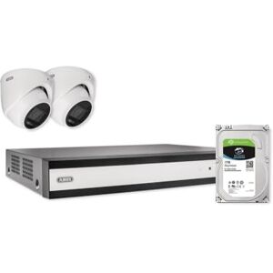 ABUS TVVR33623D All-in-One Set: videorecorder Performance Line en 2 analoge mini dome-camera's (FlexNiteView), intelligente personen- en voertuigherkenning, browserbesturing op pc, mobiel via app ABUS TVVR33623D All-in-One Set: videorecorder Performance Line en 2 analoge mini dome-camera's (FlexNiteView), intelligente personen- en voertuigherkenning, browserbesturing op pc, mobiel via app
