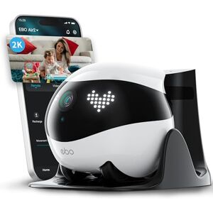 Enabot EBO Air 2 FamilyBot-intelligente 2K bewakingscamera, robot met zelfoplading, patrol-robot voor thuisbewaking, draadloze hondencamera en kattencamera met nachtzicht, 2-weg audio (wit) Enabot EBO Air 2 FamilyBot-intelligente 2K bewakingscamera, robot met zelfoplading, patrol-robot voor thuisbewaking, draadloze hondencamera en kattencamera met nachtzicht, 2-weg audio (wit)