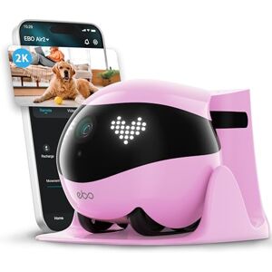 Enabot EBO Air 2 FamilyBot-intelligente 2K bewakingscamera, robot met zelfoplading, patrol-robot voor thuisbewaking, draadloze hondencamera en kattencamera met nachtzicht, 2-weg audio (roze) Enabot EBO Air 2 FamilyBot-intelligente 2K bewakingscamera, robot met zelfoplading, patrol-robot voor thuisbewaking, draadloze hondencamera en kattencamera met nachtzicht, 2-weg audio (roze)